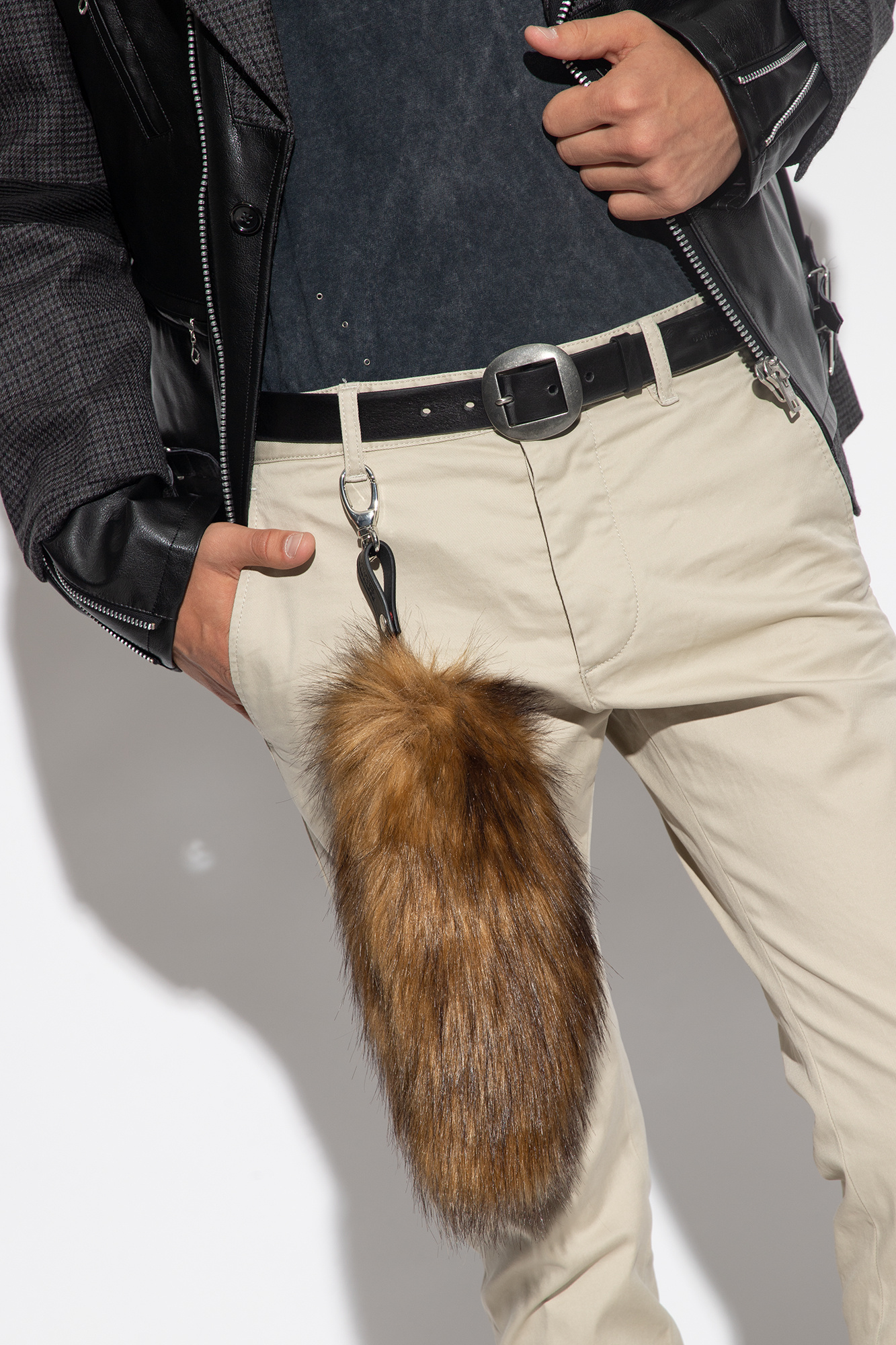 Moncler Fur Tail Key Chain 2024